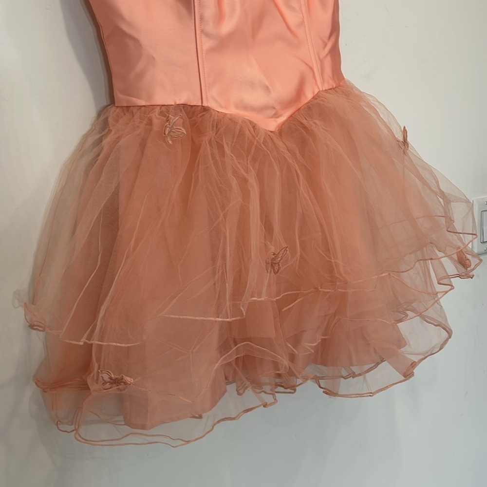 SUGAR THRILLZ TODAY WAS A FAIRYTALE TUTU DRESS new with tags women’s large peach - Picture 4 of 7